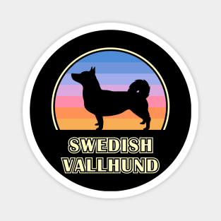 Swedish Vallhund Vintage Sunset Dog Magnet